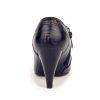 麦高 秋季新款女鞋 女士时尚高跟牛皮窝窝鞋 A80201(黑色 35)