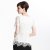 菲特丽2013夏装新款 欧美纯色镂空修身圆领短袖T恤 女上衣322101(白色 M)第3张高清大图
