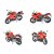 川崎NINJA650摩托车模型汽车玩具车wl10-03威利(红色)第5张高清大图