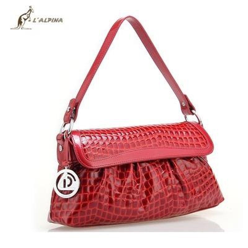 crocodile鳄鱼恤牛皮压花女包22211051-02