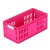 伊藤彩 日本进口 可叠加方形整理盒（MD）收纳盒4653 三个组(玫瑰红)第2张高清大图