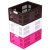 伊藤彩 日本进口 可叠加方形整理盒（MD）收纳盒4653 三个组(玫瑰红)第3张高清大图