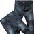 13春装新款 时尚水洗男士直筒牛仔裤(深灰色 29)第3张高清大图