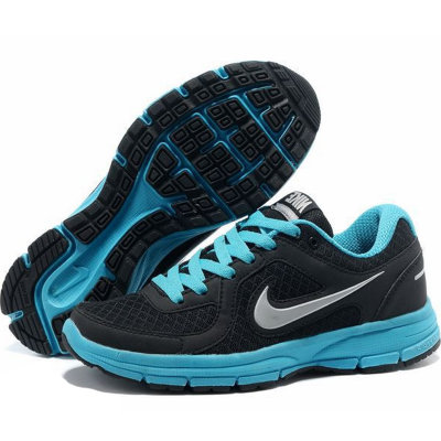 nike耐克 登月6代网面系列男女跑步鞋 网面气垫情侣运动鞋 8175(黑银