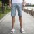 斯帕乐 夏季新款 纯棉 清爽 时尚休闲 男士短裤 3215D2003 浅绿 30（2.31尺）第2张高清大图