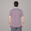 格斯帝尼（GESSDIMER）2013夏装新款 休闲男士短袖衬衫13501(-1红小格 S)