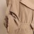 莎莱茜春秋外套时尚绑带长袖外套特别下摆风衣XY210122(卡其色 L)第5张高清大图