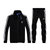 阿迪达斯adidas 运动套装时尚男士休闲女士运动服套装(黑)第3张高清大图