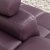 优雅紫色头层牛皮客厅转角组合沙发第3张高清大图