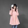 莎莱茜韩版大码女装时尚显瘦可拆袖呢大衣外套XY210129(粉红色 L)