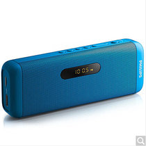 飞利浦（PHILIPS）SD700无线蓝牙插卡音响 兼容苹果/三星手机/电脑音箱 MP3播放器 收音机 蓝色