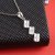 六福典雅珠宝 18K白金钻石吊坠/钻石结婚项坠女款送项链第3张高清大图