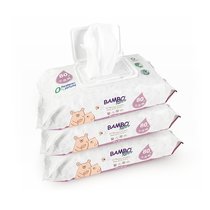 【品牌直营】BAMBO班博自然系婴儿清洁护理湿巾80抽*3包 白天鹅安全环保认证